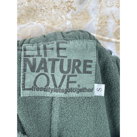 “Free City  ‘FLOW’ French Terry Logo Sweatpants – Small, Olive Green - Picture 7 of 10